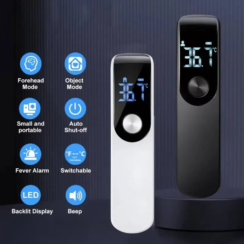 Thermomètre infrarouge numérique à affichage Celsius, pistolet de mesure de température médical sans contact, hygromètre très sensible