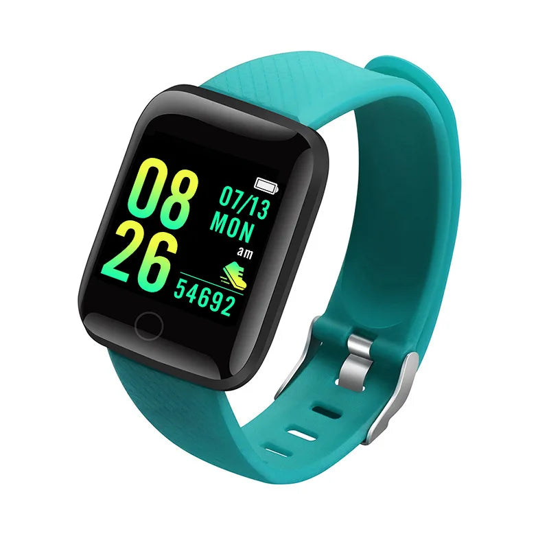 Montre connectée pour hommes et femmes, bracelet avec moniteur d'activité physique et de messages, cadeau d'anniversaire, horloge électronique pour Android et iOS