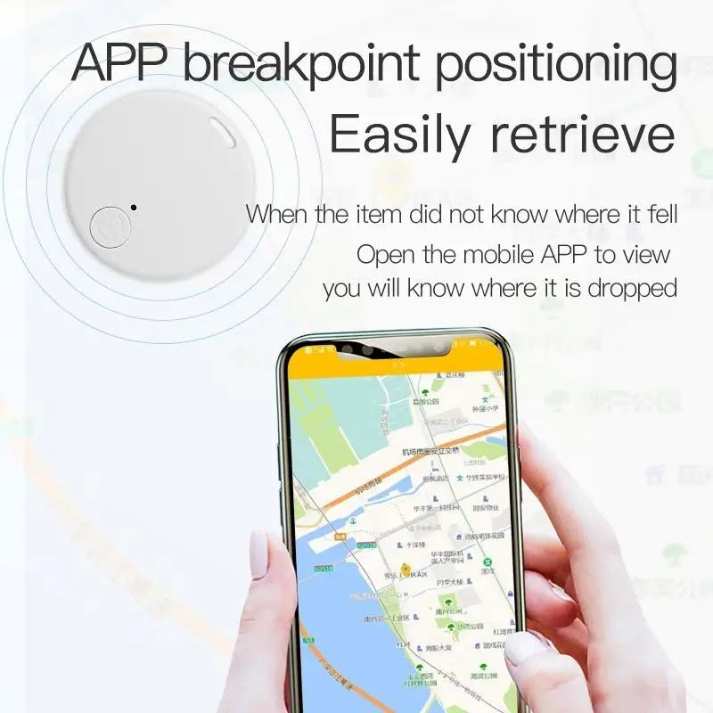 Mini localisateur GPS, alarme anti-perte, portefeuille, porte-clés, étiquette intelligente, traceur compatible Bluetooth, porte-clés, traceur pour chien, animal de compagnie, enfant, localisateur de clés