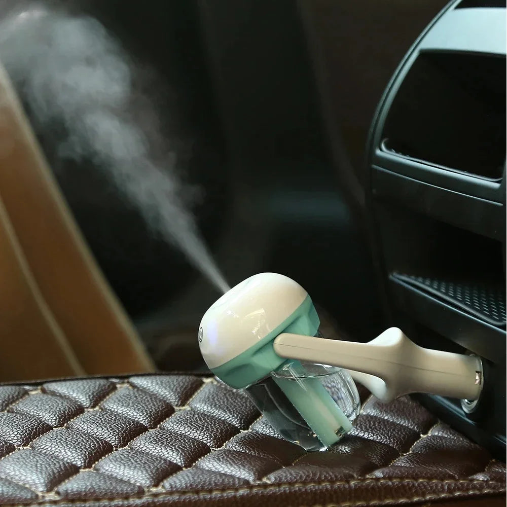 Mini humidificateur d'air pour voiture, purificateur d'air à vapeur, diffuseur d'arômes, diffuseur d'huiles essentielles et d'aromathérapie, brumisateur automatique pour voiture