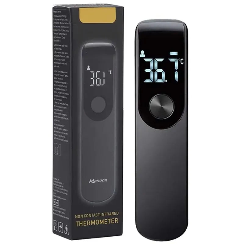 Thermomètre infrarouge numérique à affichage Celsius, pistolet de mesure de température médical sans contact, hygromètre très sensible