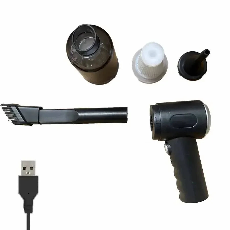 Aspirateur de voiture sans fil 9000 Pa, chargement USB, appareil de nettoyage portable 1200 mAh, mini aspirateur eau et poussière pour la maison