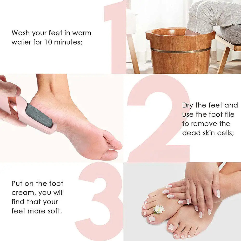 Râpe Électrique Rechargeable pour les Pieds – Soin Anti-Callosités