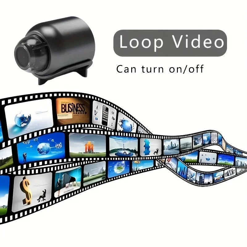 Mini caméra WiFi HD 1080P, surveillance de sécurité intérieure, babyphone, vision nocturne, caméscope IP, audio et vidéo.