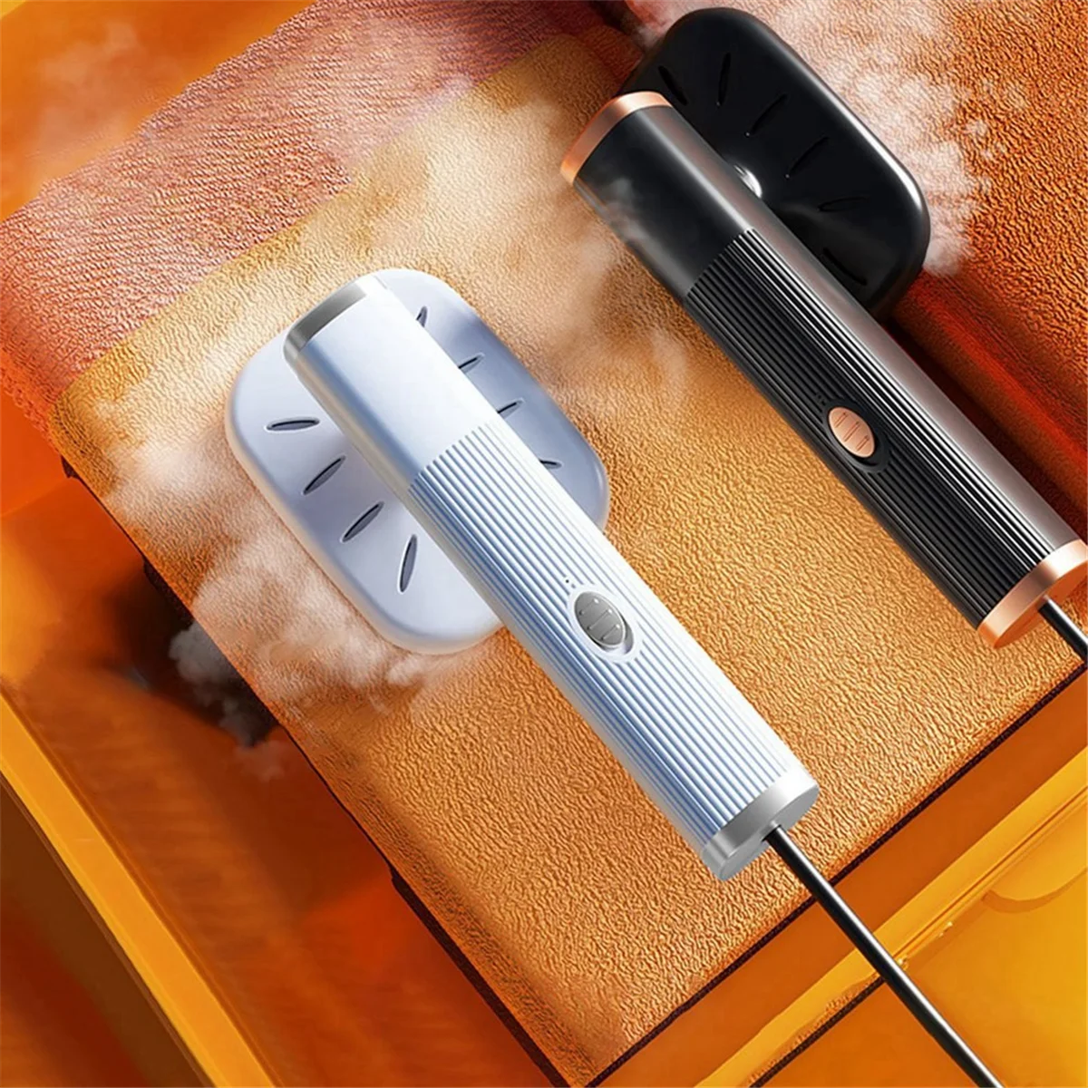 Défroisseur vapeur portable de voyage pour vêtements, mini fer à vapeur rotatif à 180°, fer à vapeur portatif pour vêtements en tissu, noir