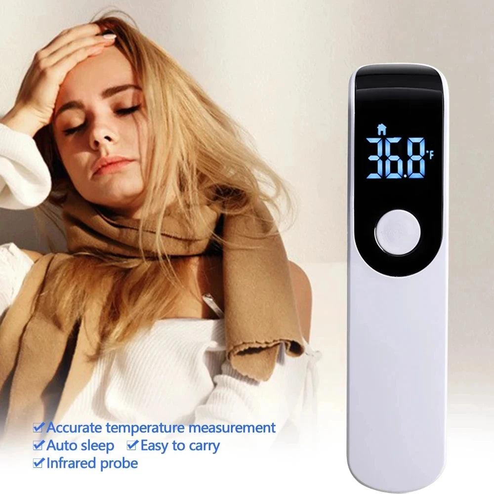 Thermomètre infrarouge numérique à affichage Celsius, pistolet de mesure de température médical sans contact, hygromètre très sensible