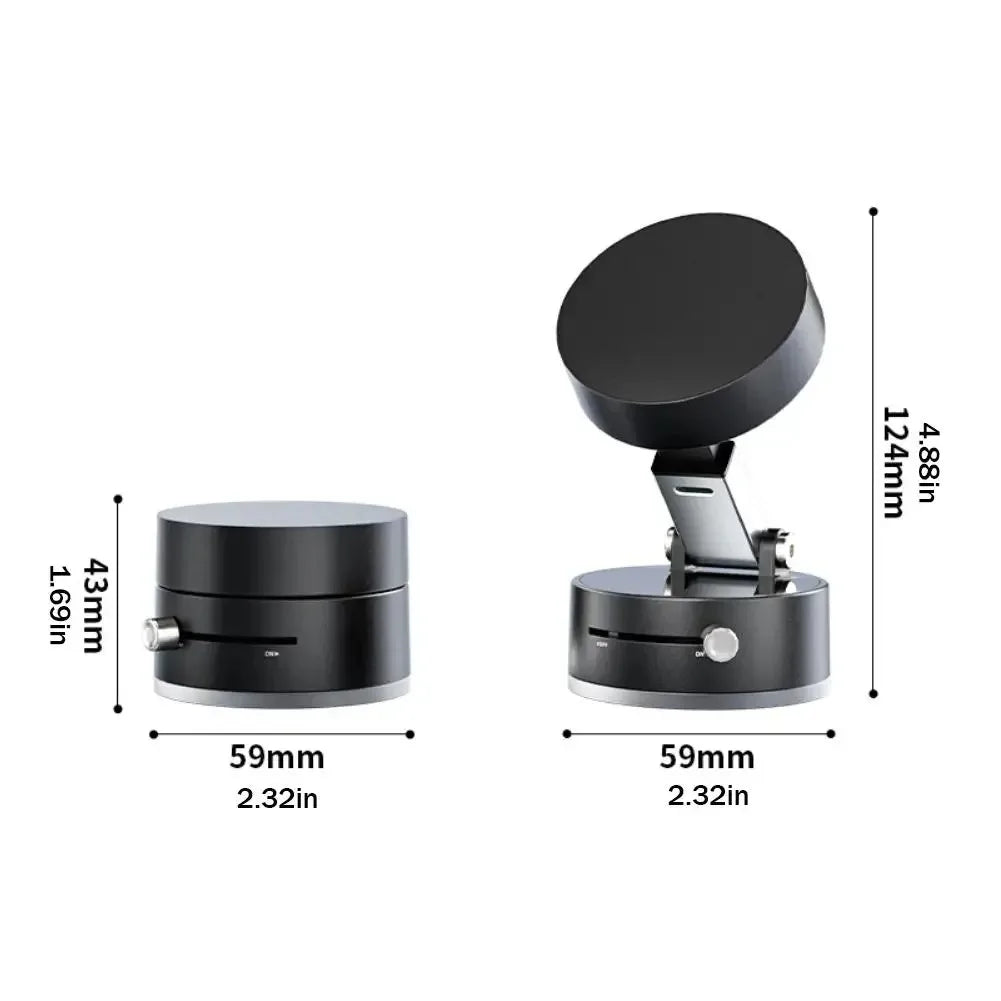 Support Téléphone Magnétique Double Face à Ventouse – Fixation Ultra-Forte & Mains Libres