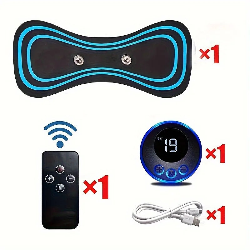 Masseur électrique musculaire 2/3/4 pièces, appareil de massage du cou EMS, 8 modes, 19 niveaux de force, vibrateur, instrument de traitement