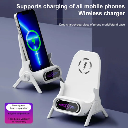 Chargeur Sans fil avec support Magnétique 15W - Compatible MagSafe