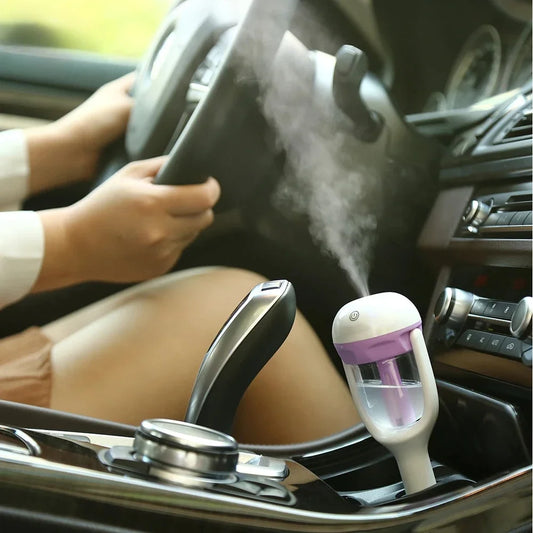 Mini humidificateur d'air pour voiture, purificateur d'air à vapeur, diffuseur d'arômes, diffuseur d'huiles essentielles et d'aromathérapie, brumisateur automatique pour voiture