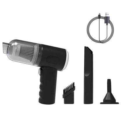 Aspirateur de voiture sans fil 9000 Pa, chargement USB, appareil de nettoyage portable 1200 mAh, mini aspirateur eau et poussière pour la maison