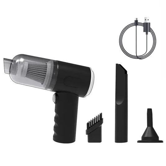 Aspirateur de voiture sans fil 9000 Pa, chargement USB, appareil de nettoyage portable 1200 mAh, mini aspirateur eau et poussière pour la maison