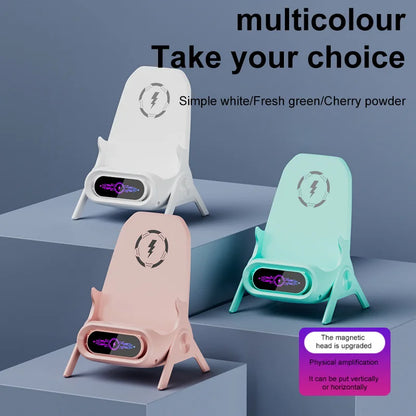 Chargeur Sans fil avec support Magnétique 15W - Compatible MagSafe