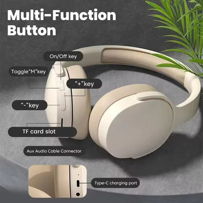 Casque Sans Fil Bluetooth P2961 – Son HiFi 9D, Autonomie Longue Durée & Basses Puissantes