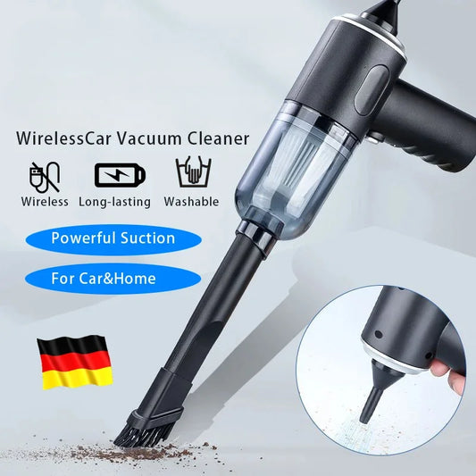 Aspirateur de voiture sans fil 9000 Pa, chargement USB, appareil de nettoyage portable 1200 mAh, mini aspirateur eau et poussière pour la maison